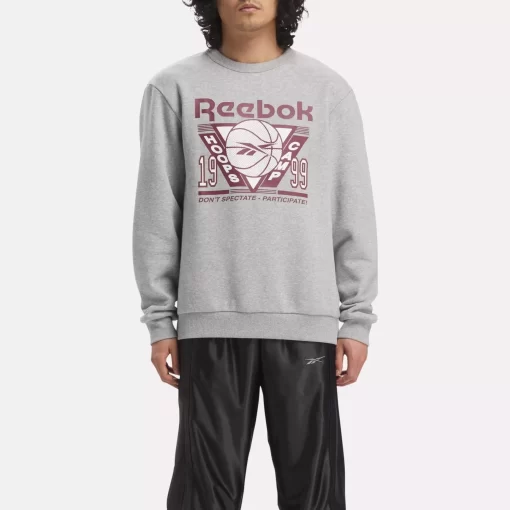 Hoodies & Sweatshirts | Reebok Hoodies & Sweatshirts Basketball Seasonal Crew Sweatshirt