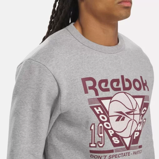 Hoodies & Sweatshirts | Reebok Hoodies & Sweatshirts Basketball Seasonal Crew Sweatshirt