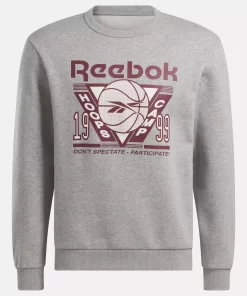 Hoodies & Sweatshirts | Reebok Hoodies & Sweatshirts Basketball Seasonal Crew Sweatshirt