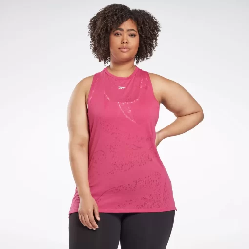 Tank Tops | Reebok Tank Tops Burnout Tank Top (Plus Size)