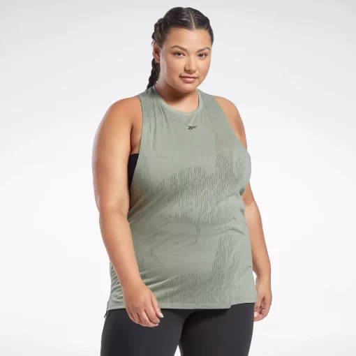 Tank Tops | Reebok Tank Tops Burnout Tank Top (Plus Size)