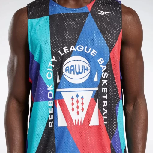 Tank Tops | Reebok Tank Tops City League Reversible Mesh Jersey