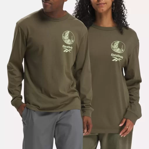 Tops & T-Shirts | Reebok Tops & T-Shirts Classics Adventure Long Sleeve T-Shirt