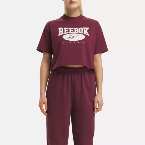 Loungewear | Reebok Loungewear Classics Archive Essentials Big Logo Crop T-Shirt