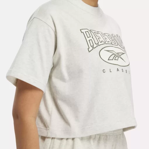 Loungewear | Reebok Loungewear Classics Archive Essentials Big Logo Crop T-Shirt