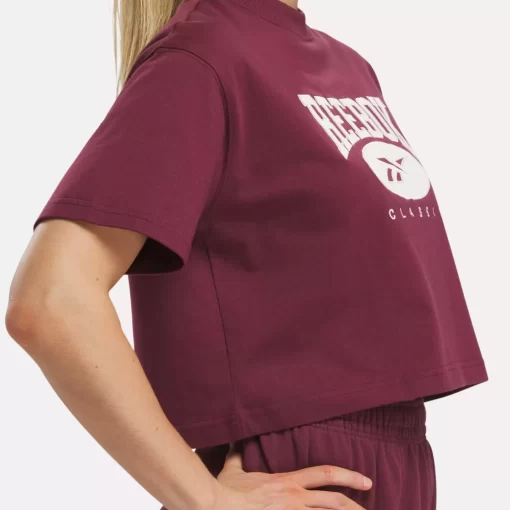 Loungewear | Reebok Loungewear Classics Archive Essentials Big Logo Crop T-Shirt