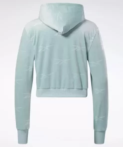 Hoodies & Sweatshirts | Reebok Hoodies & Sweatshirts Classics Energy Q4 Velour Zip-Up Sweatshirt