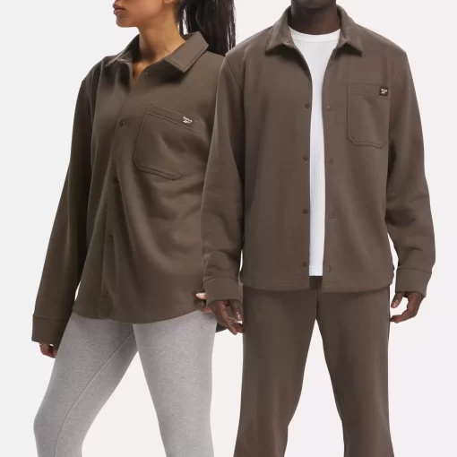 Tops & T-Shirts | Reebok Tops & T-Shirts Classics Wardrobe Essentials Fleece Overshirt