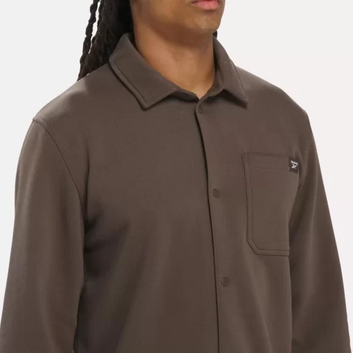 Tops & T-Shirts | Reebok Tops & T-Shirts Classics Wardrobe Essentials Fleece Overshirt