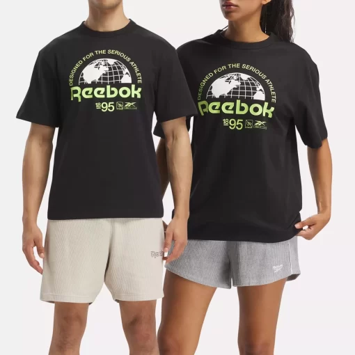 Tops & T-Shirts | Reebok Tops & T-Shirts Graphic Series Globe T-Shirt