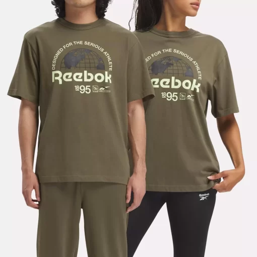 Tops & T-Shirts | Reebok Tops & T-Shirts Graphic Series Globe T-Shirt