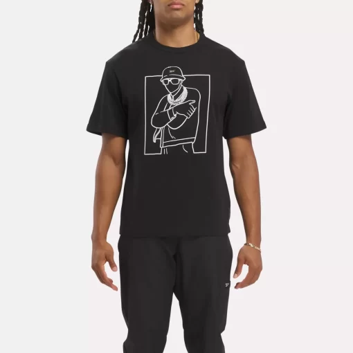 Tops & T-Shirts | Reebok Tops & T-Shirts Hip Hop B-Boy Pose T-Shirt