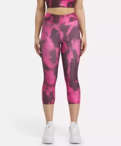 Leggings & Tights | Reebok Leggings & Tights Id Train Allover Print Capri Leggings