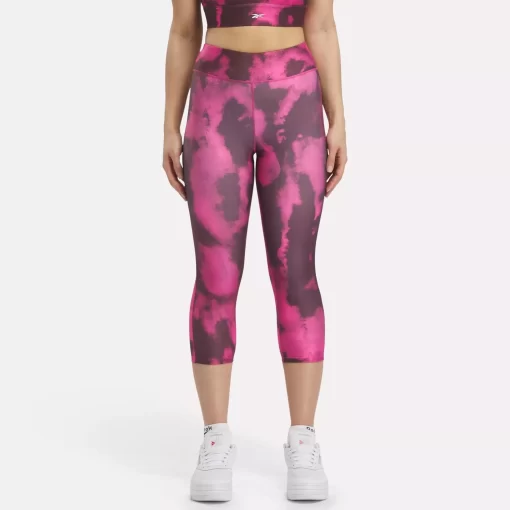 Leggings & Tights | Reebok Leggings & Tights Id Train Allover Print Capri Leggings