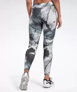 Leggings & Tights | Reebok Leggings & Tights Lux Allover Print Bold Leggings