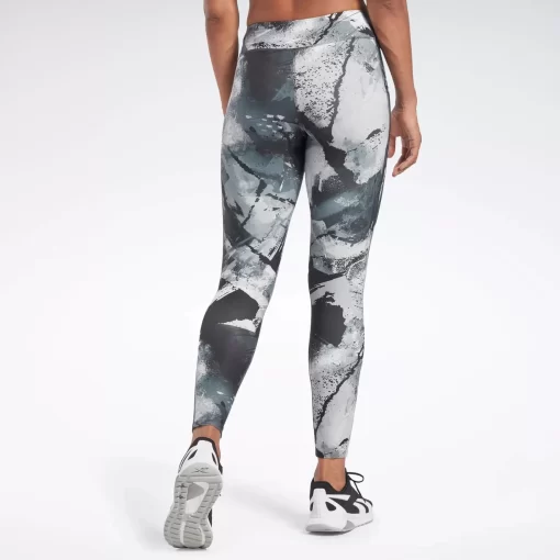 Leggings & Tights | Reebok Leggings & Tights Lux Allover Print Bold Leggings