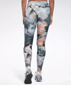 Leggings & Tights | Reebok Leggings & Tights Lux Allover Print Bold Leggings