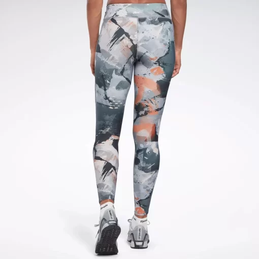 Leggings & Tights | Reebok Leggings & Tights Lux Allover Print Bold Leggings