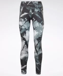 Leggings & Tights | Reebok Leggings & Tights Lux Allover Print Bold Leggings