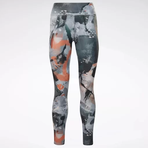 Leggings & Tights | Reebok Leggings & Tights Lux Allover Print Bold Leggings