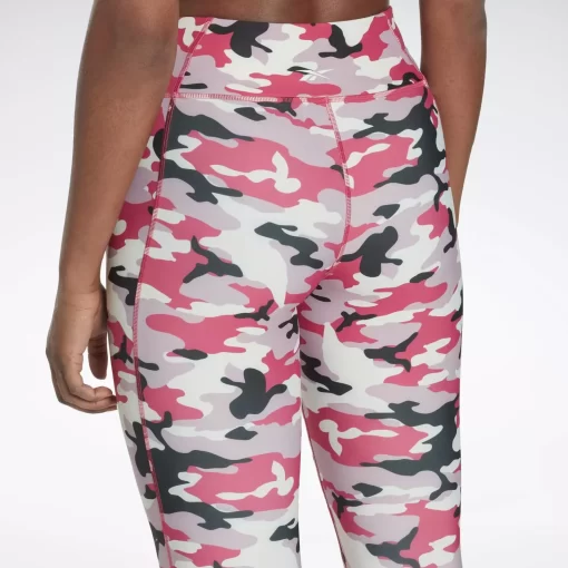 Leggings & Tights | Reebok Leggings & Tights Lux Bold Camo Print Leggings