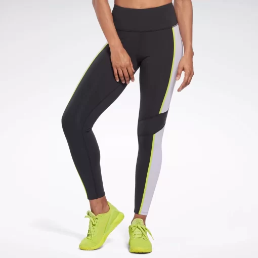 Leggings & Tights | Reebok Leggings & Tights Lux High-Rise Colorblock Leggings