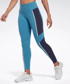 Leggings & Tights | Reebok Leggings & Tights Lux High-Rise Colorblock Leggings