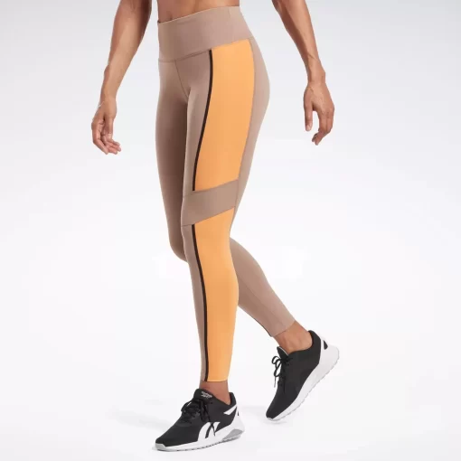 Leggings & Tights | Reebok Leggings & Tights Lux High-Rise Colorblock Leggings