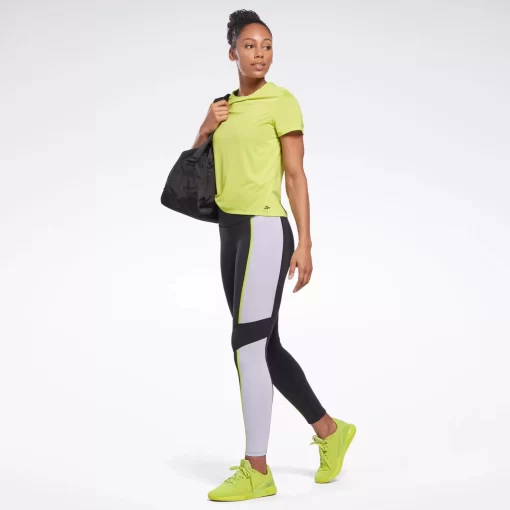 Leggings & Tights | Reebok Leggings & Tights Lux High-Rise Colorblock Leggings