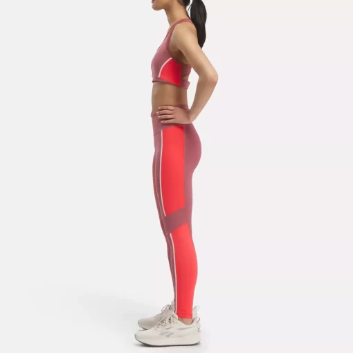 Yoga | Reebok Yoga Lux High-Rise Colorblock Leggings