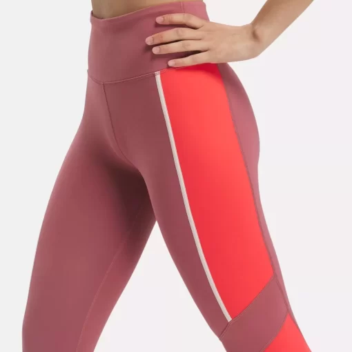 Yoga | Reebok Yoga Lux High-Rise Colorblock Leggings