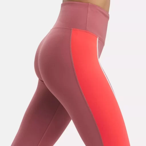 Yoga | Reebok Yoga Lux High-Rise Colorblock Leggings