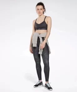 Sports Bras | Reebok Sports Bras Lux Multi-Colored Speckle Strappy Bra