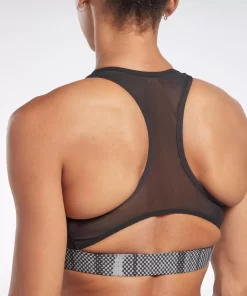 Sports Bras | Reebok Sports Bras Lux Perform Allover Print Racer Bra