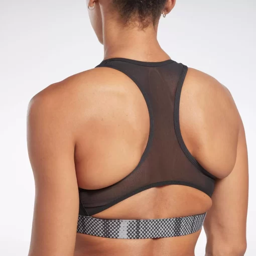 Sports Bras | Reebok Sports Bras Lux Perform Allover Print Racer Bra