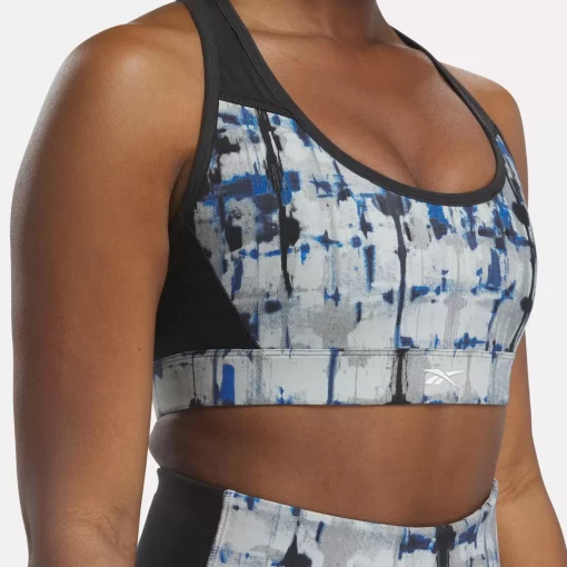 Yoga | Reebok Yoga Lux Perform Printed Racer Bra