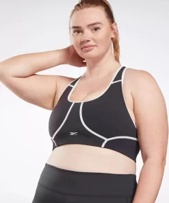 Sports Bras | Reebok Sports Bras Lux Racer Padded Colorblocked Bra (Plus Size)