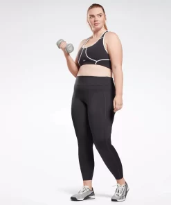 Sports Bras | Reebok Sports Bras Lux Racer Padded Colorblocked Bra (Plus Size)