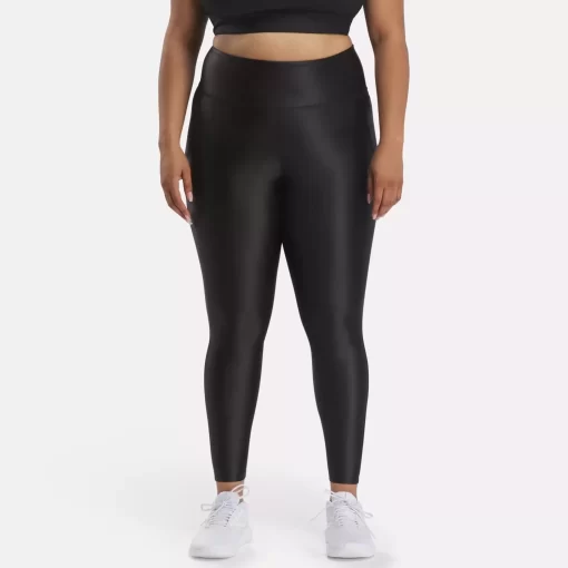 Yoga | Reebok Yoga Lux Shine High-Rise Leggings (Plus Size)