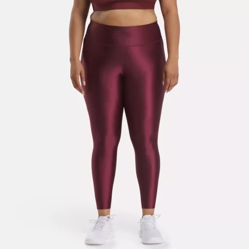 Leggings & Tights | Reebok Leggings & Tights Lux Shine High-Rise Leggings (Plus Size)