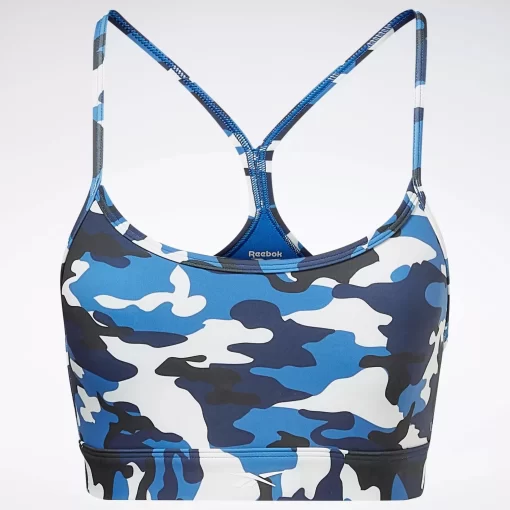 Sports Bras | Reebok Sports Bras Lux Skinny Strap Camo Print Sports Bra