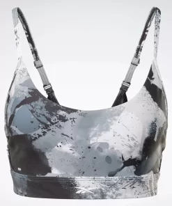 Sports Bras | Reebok Sports Bras Lux Strappy Allover Print Bold Bra