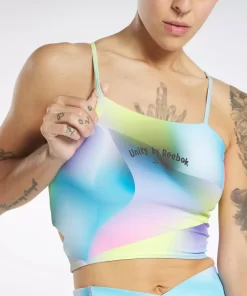 Tops & T-Shirts | Reebok Tops & T-Shirts Pride Allover Print Bra Top