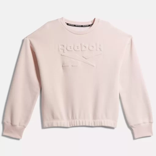 Big Kids' Clothing (Sizes 7-Xl) | Reebok Big Kids' Clothing (Sizes 7-Xl) Embossed Sweatshirt - Big Kids