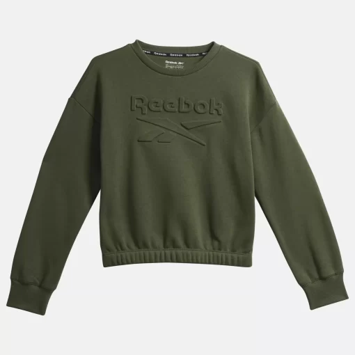 Big Kids' Clothing (Sizes 7-Xl) | Reebok Big Kids' Clothing (Sizes 7-Xl) Embossed Sweatshirt - Big Kids