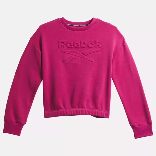 Big Kids' Clothing (Sizes 7-Xl) | Reebok Big Kids' Clothing (Sizes 7-Xl) Embossed Sweatshirt - Big Kids