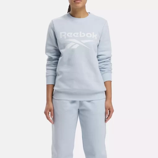 Loungewear | Reebok Loungewear Identity Big Logo Fleece Crew Sweatshirt