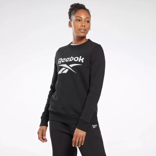 Loungewear | Reebok Loungewear Identity Big Logo Fleece Crew Sweatshirt