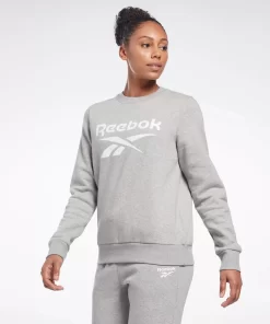 Loungewear | Reebok Loungewear Identity Big Logo Fleece Crew Sweatshirt