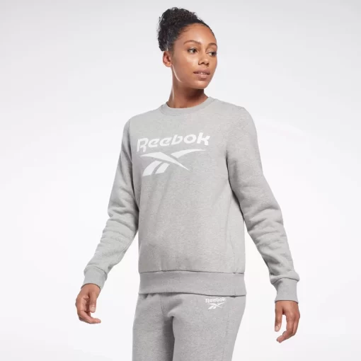 Loungewear | Reebok Loungewear Identity Big Logo Fleece Crew Sweatshirt